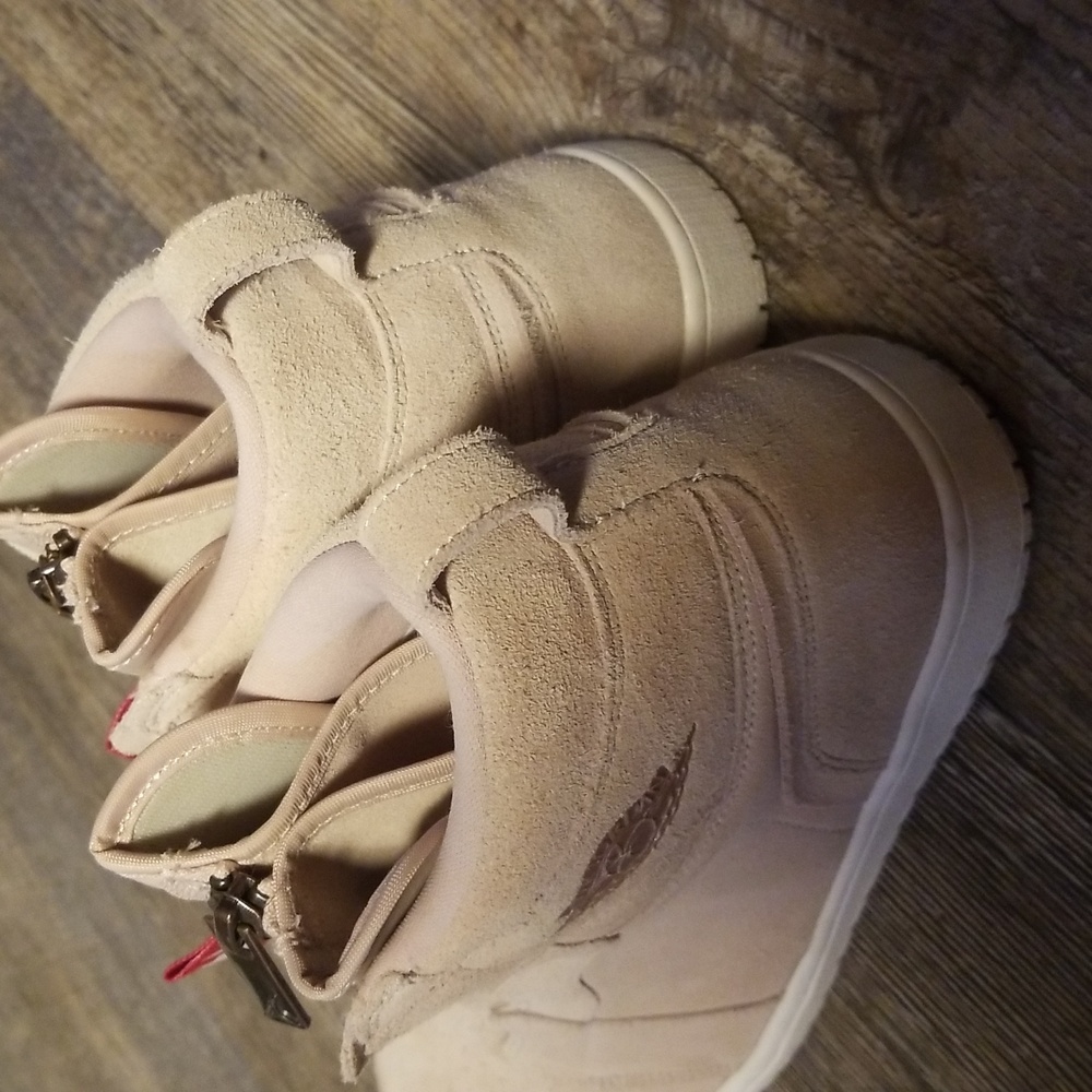 NIKE Air Jordan 10 Women Hightop Balarina Pink Suede Zip up EXCELLENT condition - Picture 12 of 17